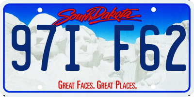 SD license plate 97IF62