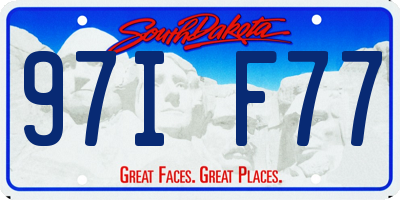 SD license plate 97IF77