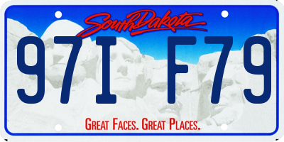 SD license plate 97IF79