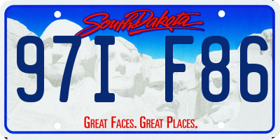 SD license plate 97IF86