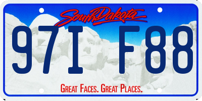 SD license plate 97IF88