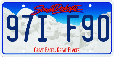 SD license plate 97IF90