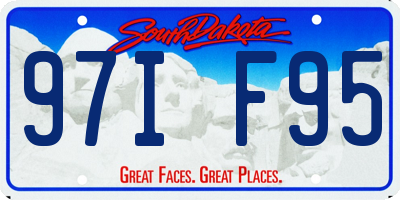 SD license plate 97IF95