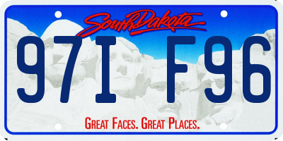 SD license plate 97IF96