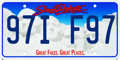 SD license plate 97IF97