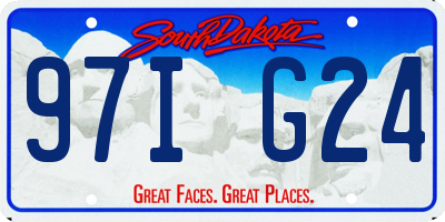 SD license plate 97IG24