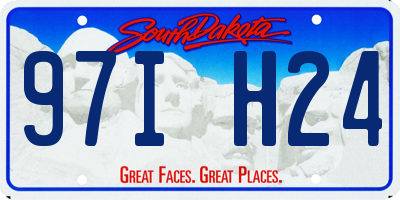 SD license plate 97IH24