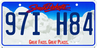 SD license plate 97IH84