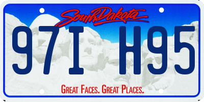 SD license plate 97IH95