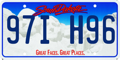 SD license plate 97IH96