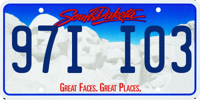 SD license plate 97II03