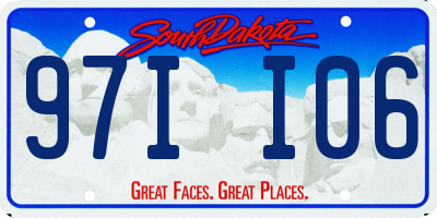 SD license plate 97II06