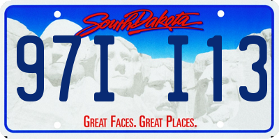 SD license plate 97II13