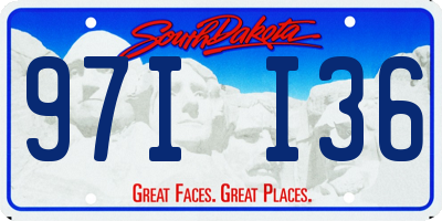 SD license plate 97II36