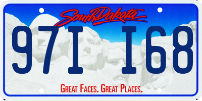 SD license plate 97II68