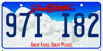 SD license plate 97II82