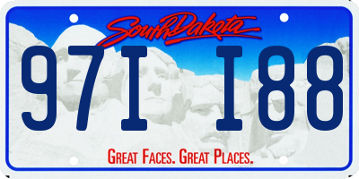 SD license plate 97II88