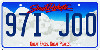 SD license plate 97IJ00