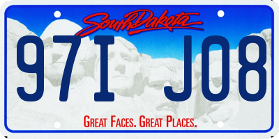 SD license plate 97IJ08