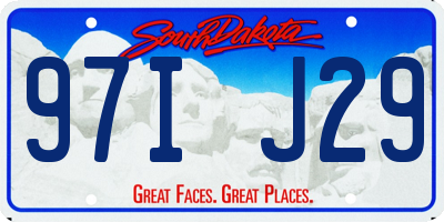 SD license plate 97IJ29