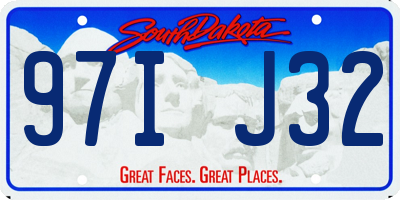 SD license plate 97IJ32