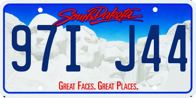 SD license plate 97IJ44