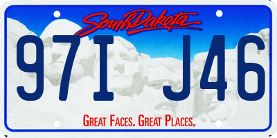 SD license plate 97IJ46