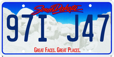 SD license plate 97IJ47
