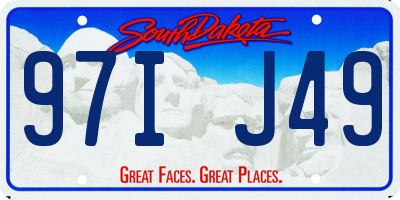 SD license plate 97IJ49