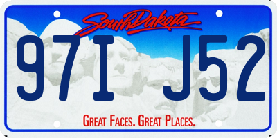 SD license plate 97IJ52