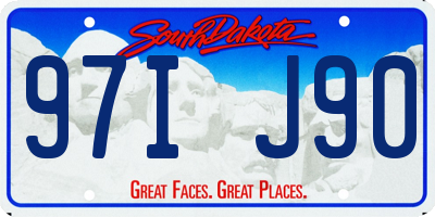 SD license plate 97IJ90