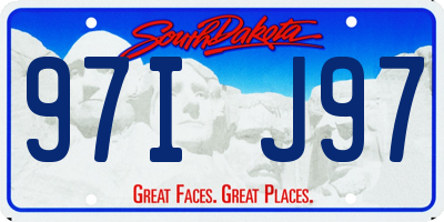 SD license plate 97IJ97