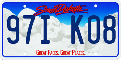 SD license plate 97IK08