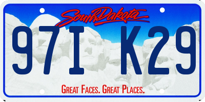 SD license plate 97IK29