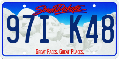 SD license plate 97IK48