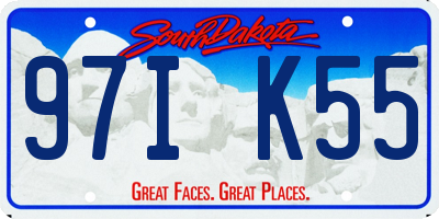 SD license plate 97IK55