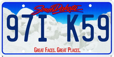 SD license plate 97IK59