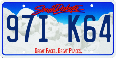 SD license plate 97IK64