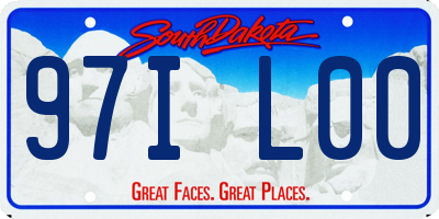 SD license plate 97IL00