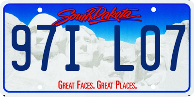 SD license plate 97IL07