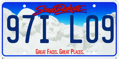 SD license plate 97IL09