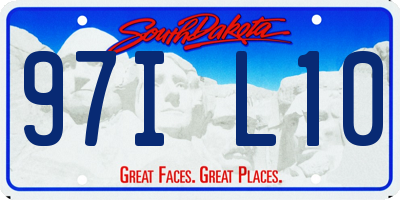 SD license plate 97IL10