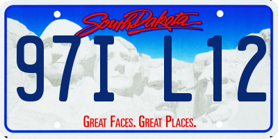 SD license plate 97IL12