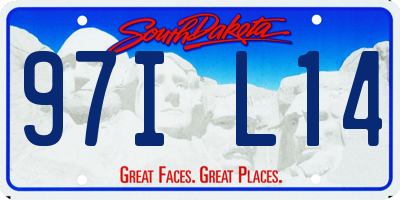 SD license plate 97IL14