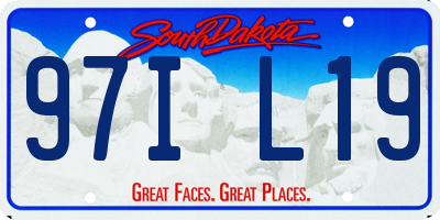 SD license plate 97IL19