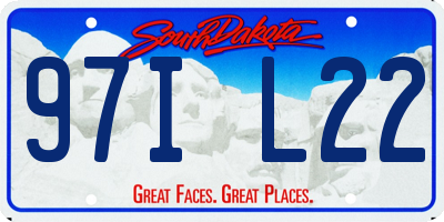 SD license plate 97IL22