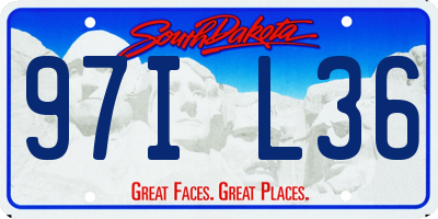 SD license plate 97IL36