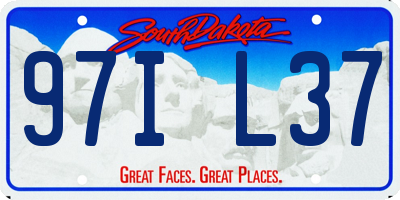 SD license plate 97IL37