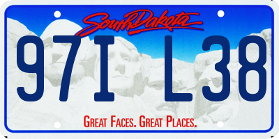 SD license plate 97IL38