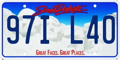 SD license plate 97IL40